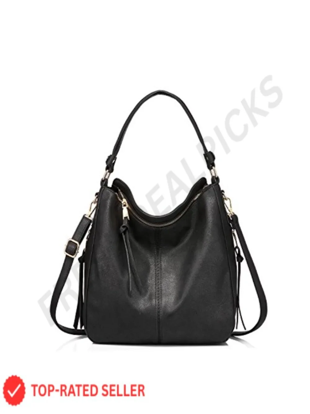 Hobo Crossbody Bag for Women, Soft Faux Leather Designer Shoulder Purse Handbag